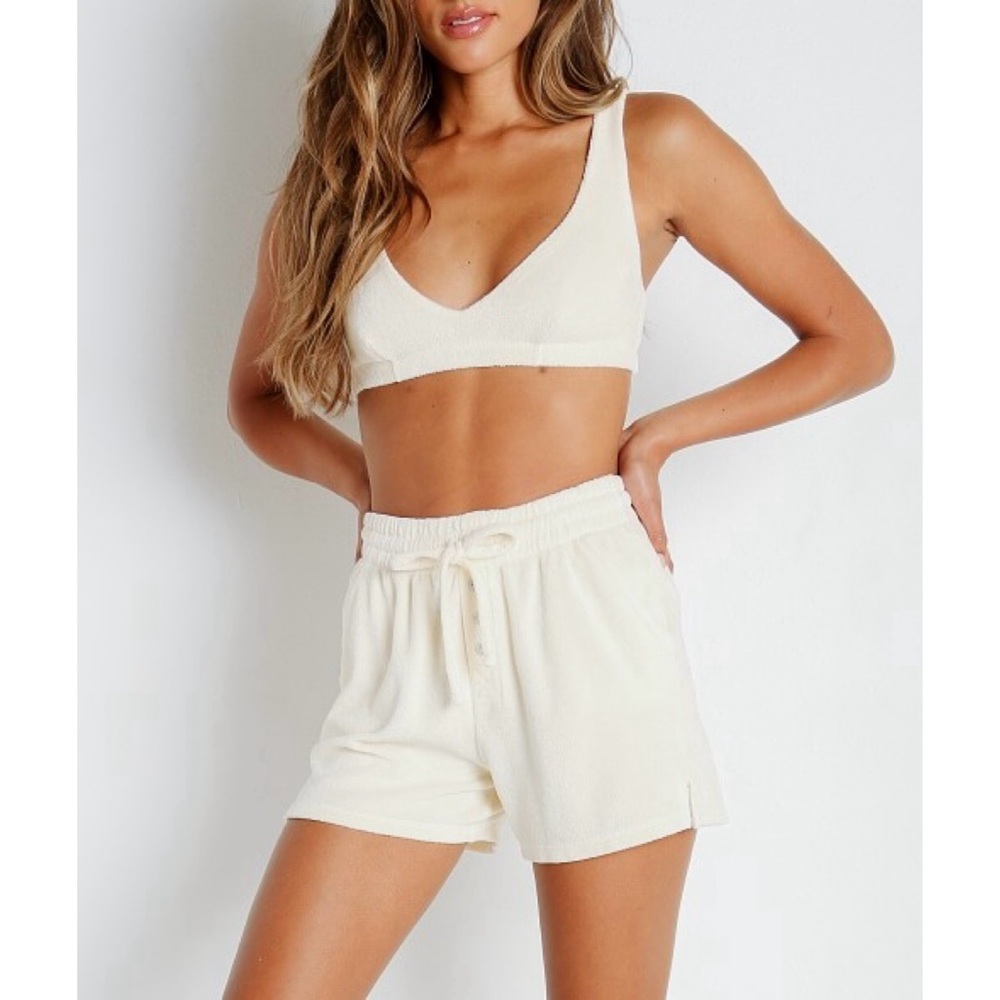 Donni terry bralette and shorts SET - Picture 2 of 16